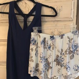 Short pajamas with extra shorts